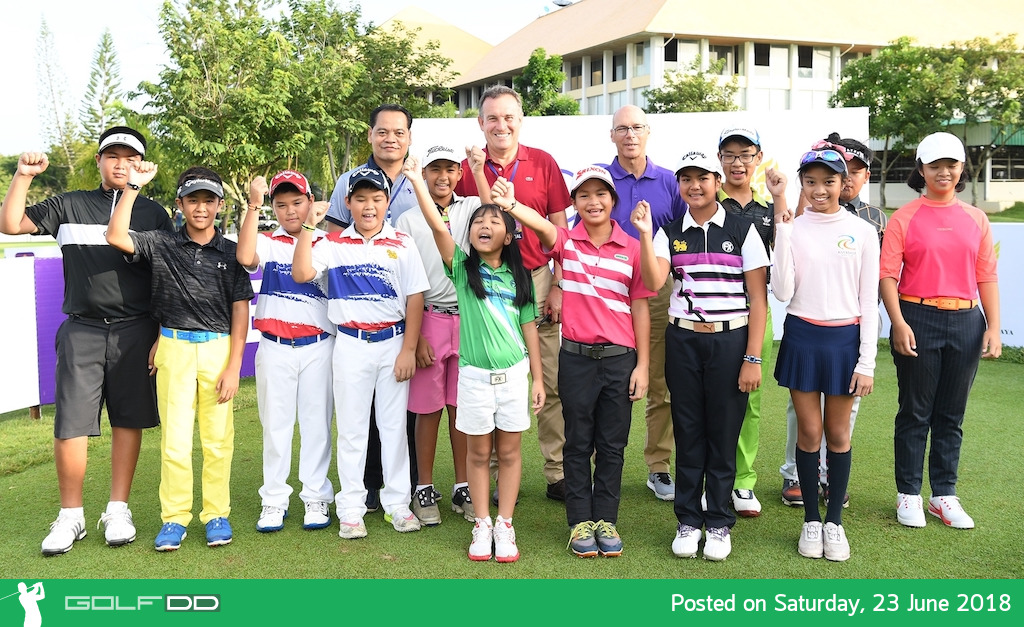 นักกอล์ฟเยาวชนร่วมกิจกรรม “Honourary of Players” พบโปรดัง เลดี้ส์ ยูโรเปี้ยน ไทยแลนด์ แชมเปี้ยนชิพ 2018” 