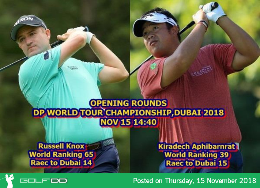 บ่ายพฤหัสบดี เชียร์ โปรอาร์ม ใน DP WORLD TOUR CHAMPIONSHIP,DUBAI 2018 