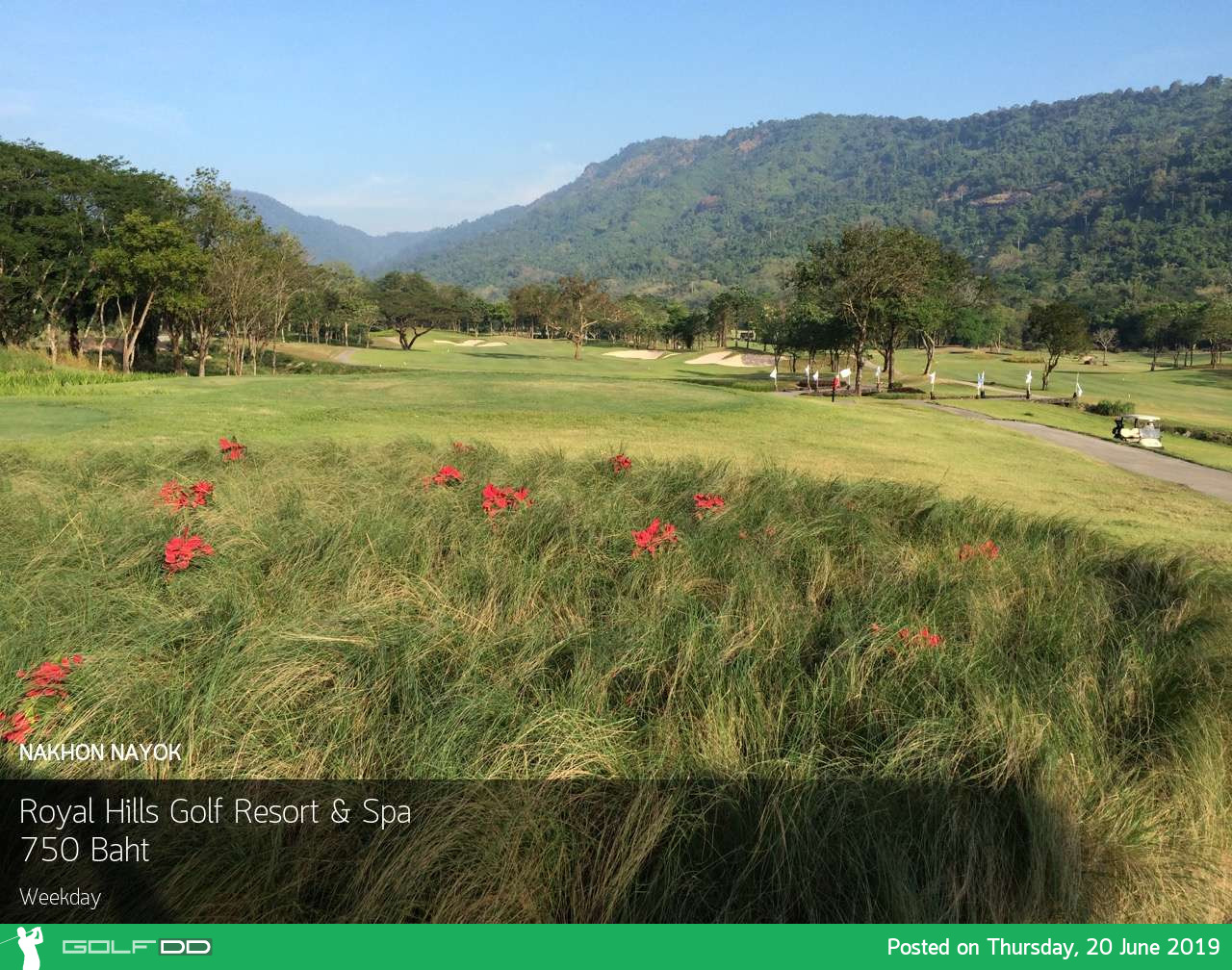 ออกรอบยั่วๆ ท่ามกลางธรรมชาติที่ Royal Hills Golf Resort & Spa นครนายก พร้อมจองผ่าน Golfdd จ่ายเงินได้ที่สนามกอล์ฟ