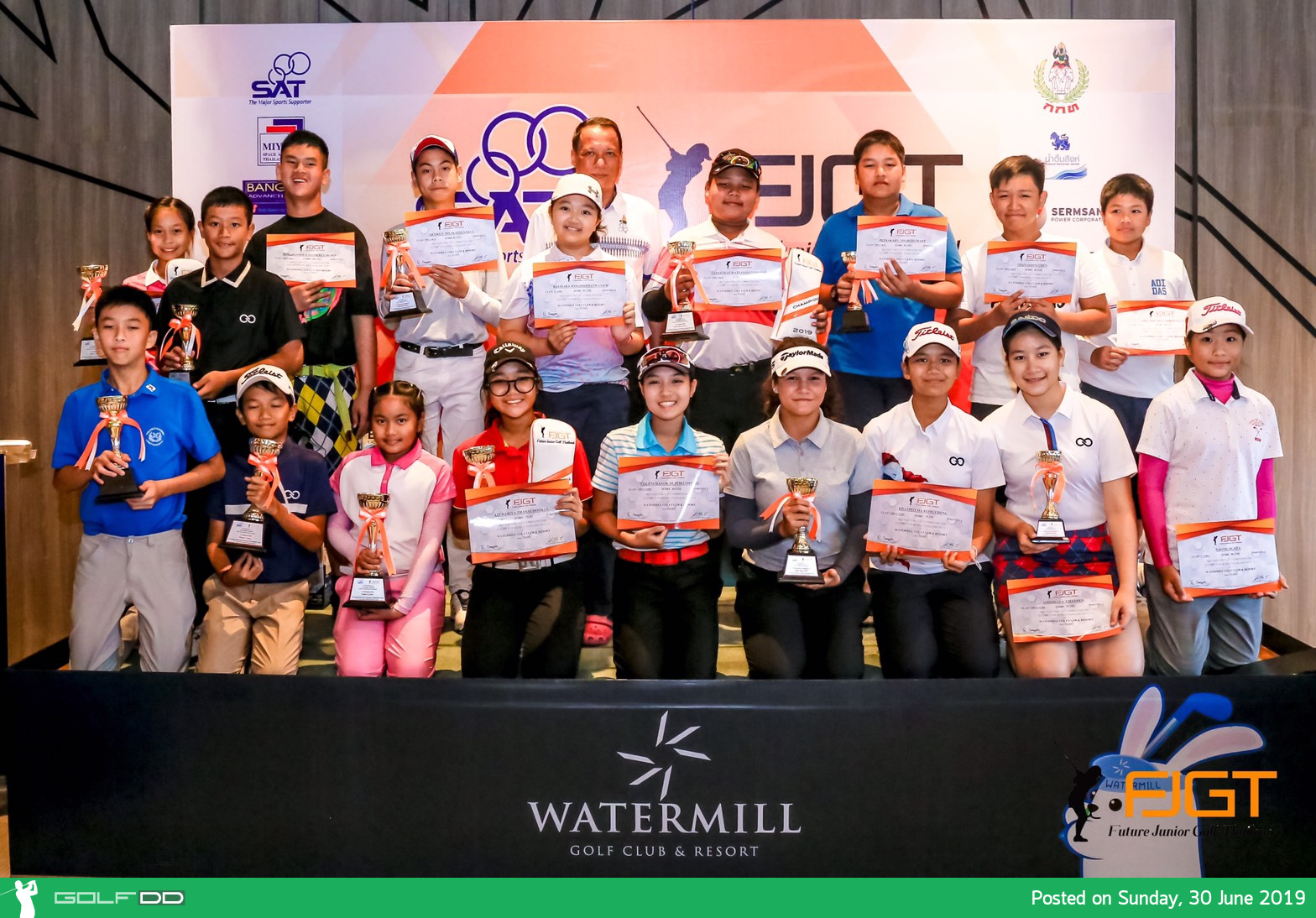 "Future Junior Golf Thailand" จัดการแข่งขันกอล์ฟเยาวชนรายการ SAT-Future Junior Golf Thailand 2019 