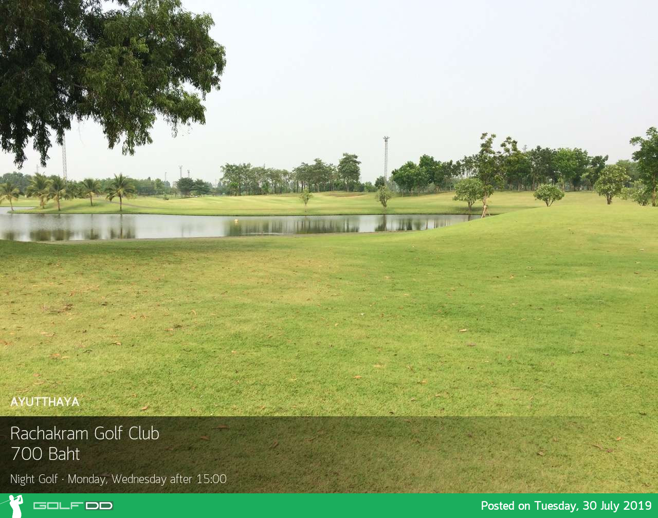 ชวนกันให้ไว ไปออกรอบที่ Rachakram Golf Club and Resort บางไทร อยุธยา พร้อม Booking Teetime กับ golfdd จ่ายเงินที่สนามได้เลย
