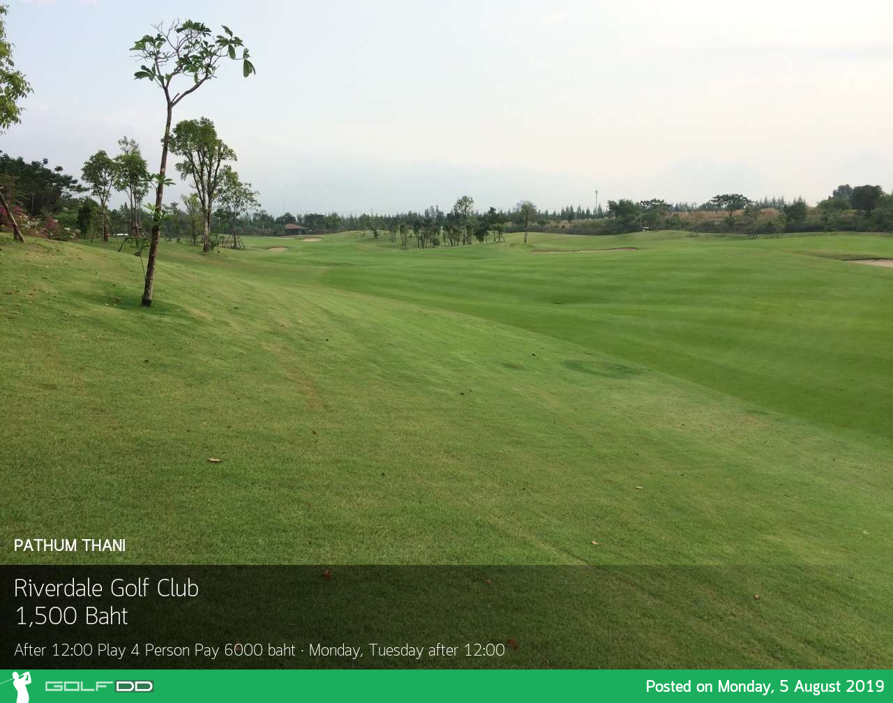 Riverdale สนามกอล์ฟ 5 ดาว ลดราคา 62% เฉพาะช่วงเวลานี้เท่านั้น - Booking Golfdd