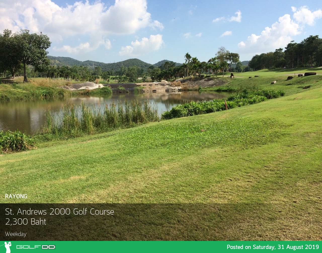 วันหยุดแล้ว ออกรอบพักผ่อนได้ ที่ St. Andrews 2000 Golf Course ระยอง Booking Teetime กับ golfdd จ่ายเงินที่สนามได้เลย