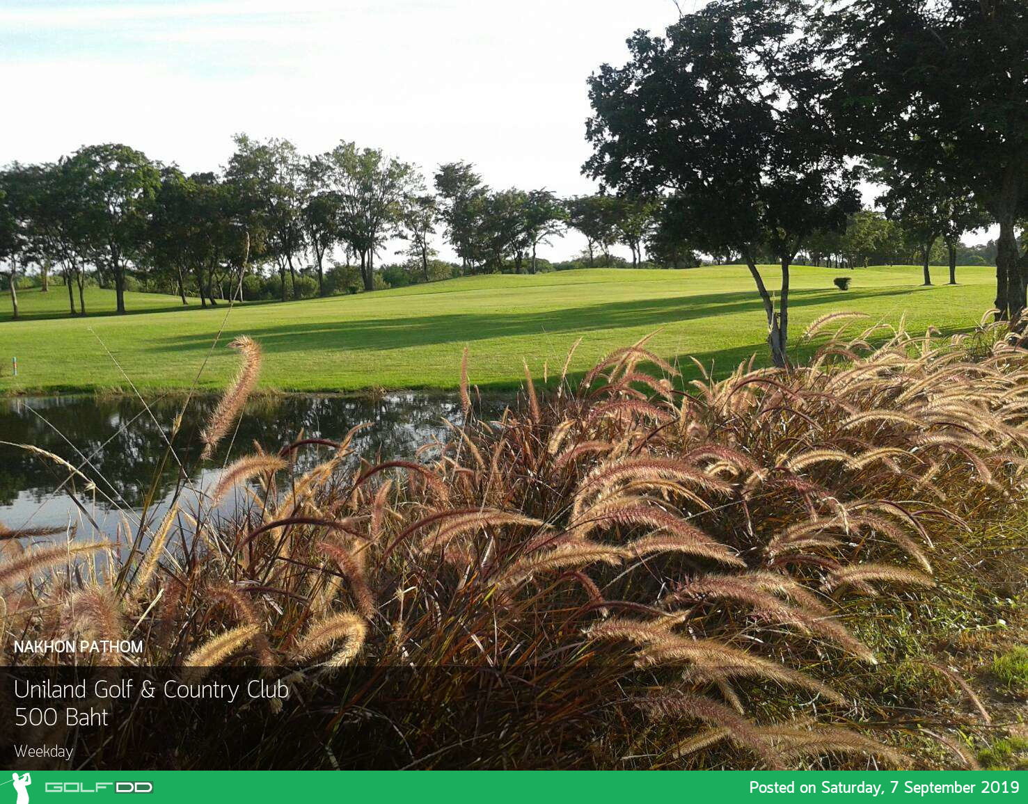 โปรลด 70% อ่านไม่ผิด ลด 70% ที่ Uniland Golf and Resort นครปฐม จองผ่าน Golfdd จ่ายหน้าสนามได้เลย