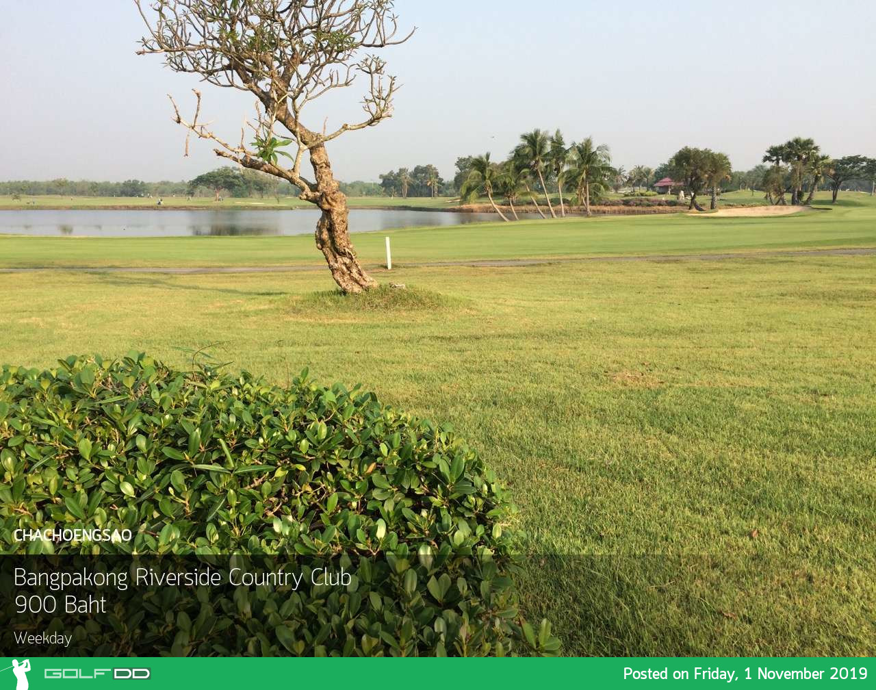 ออกรอบสบาย กินบรรยากาศที่ Bangpakong Riverside Country Club ฉะเชิงเทรา พร้อม Booking Teetime กับ golfdd จ่ายเงินที่สนามได้เลย