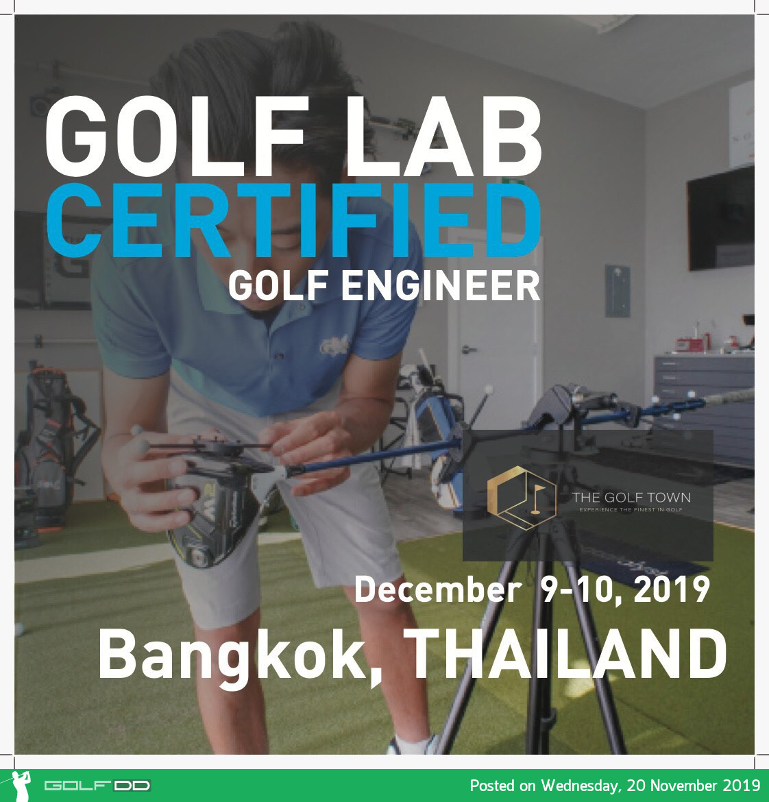 THE GOLF LAB คือหลักสูตรที่ เปิดในต่างประเทศเท่านั้น แต่ครั้งนี้ 9 - 10 ธันวาคม คือครั้งแรกในเมืองไทย