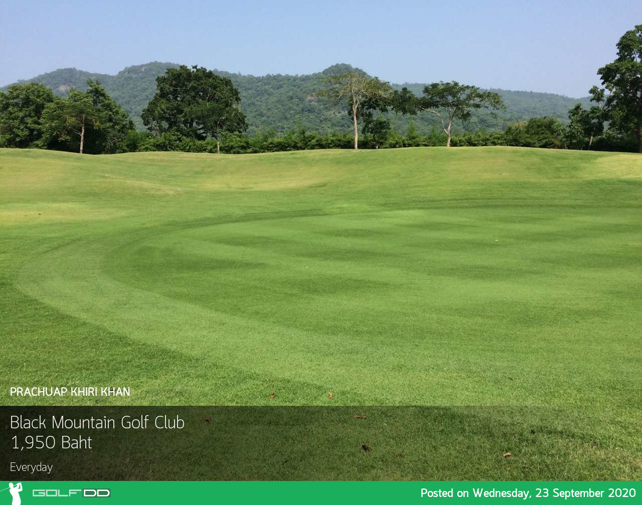 สนามสวยวิวดีบรรยากาศสบายๆ ประจำจังหวัดประจวบคีรีขันธ์  Black Mountain Golf Club อัพเดทราคาแล้ว 