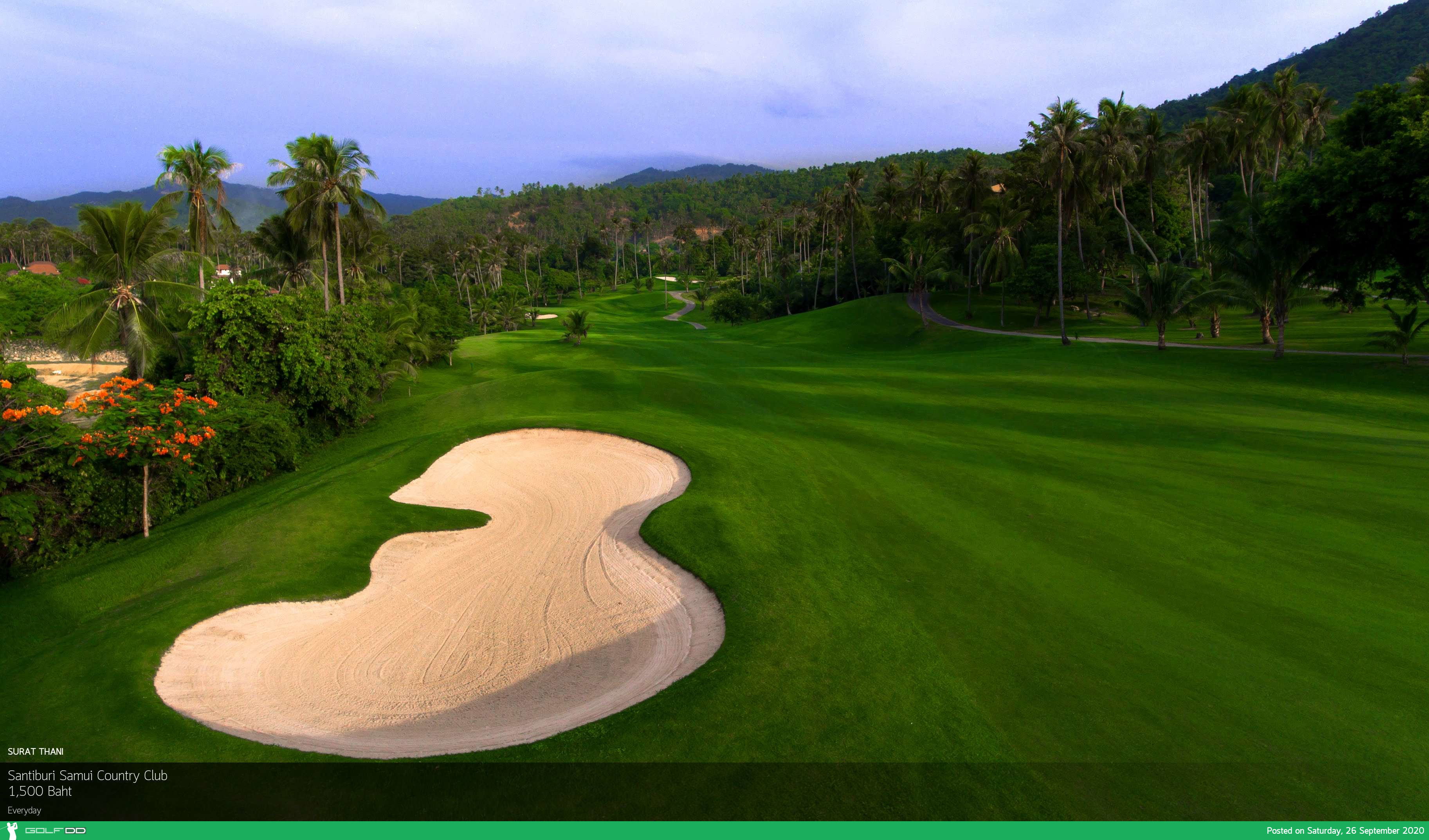 สนามๆสวยบรรยากาศดีๆถ้าอยากผ่อนคลายความเหนื่อยล้าต้องที่นี้เลย Santiburi Samui Country Club