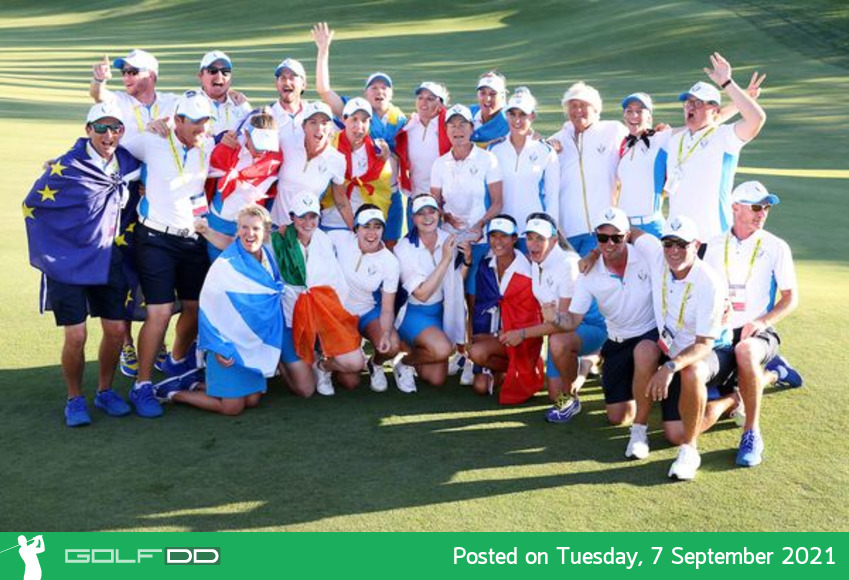 ทีมกอล์ฟหญิงยุโรปบุกคว่ำสหัฐถึงถิ่น 15-13 ป้องกันแชมป์ Solheim Cup ได้สำเร็จ