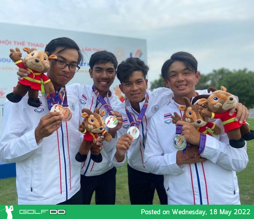 นักกอล์ฟชายทีมชาติไทย คว้า 1 เหรียญเงิน ในประเภททีม และอีก 1 เหรียญทองแดงในประเภทบุคคล