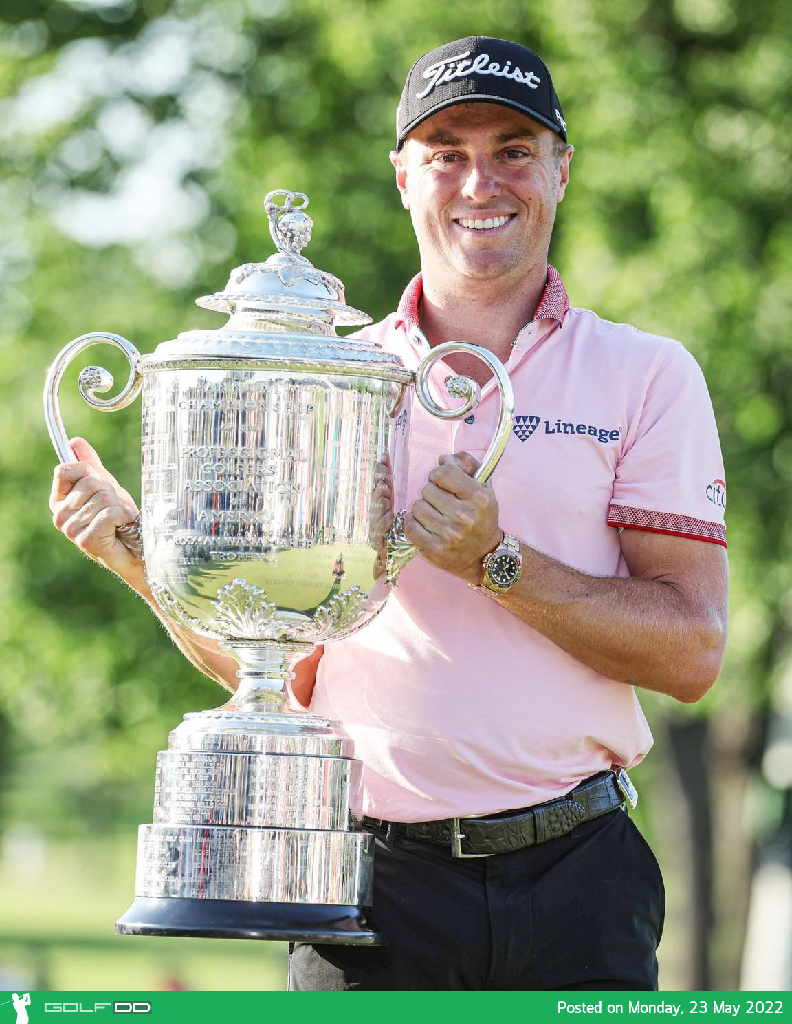 จัสติน โธมัส โปรอเมริกัน คว้าแชมป์ PGA Championship เป็นครั้งที่ 2 ด้วยการดวลเพลย์ออฟ 3 หลุม