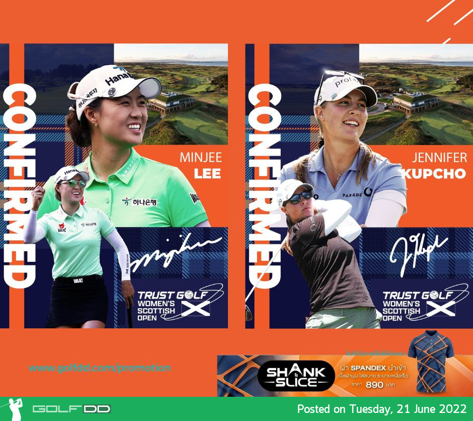 การแข่งขันสองแชมป์หลักแรกของปีที่ยืนยันว่าจะเล่นสก๊อตติชโอเพ่นของหญิง TRUST GOLF WOMEN