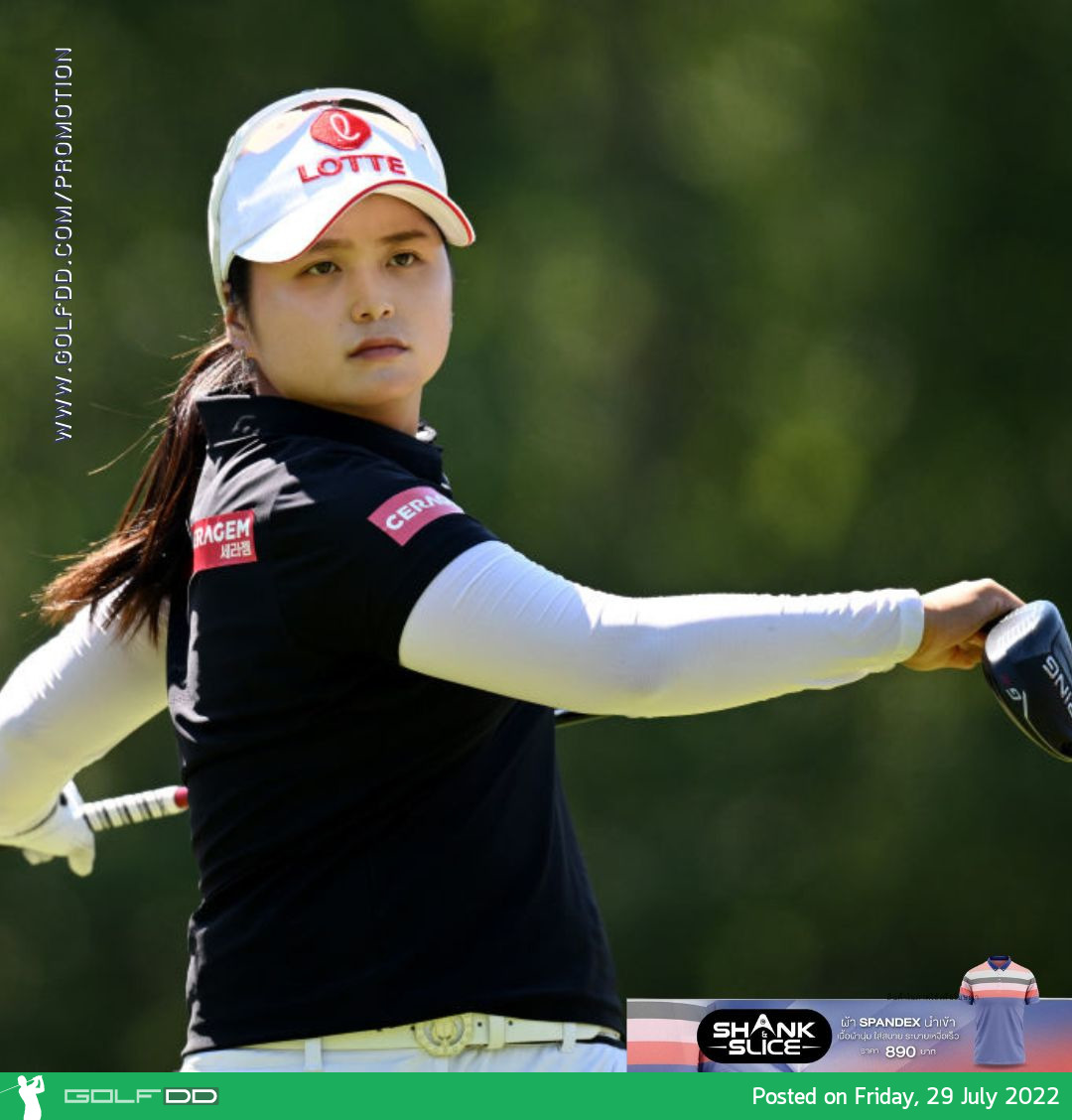 LPGA TOUR ROOKIE HYE-JIN CHOI คิดค่าบริการเป็นผู้นํารอบแรกหลังจากบันทึกคอร์สการจับคู่