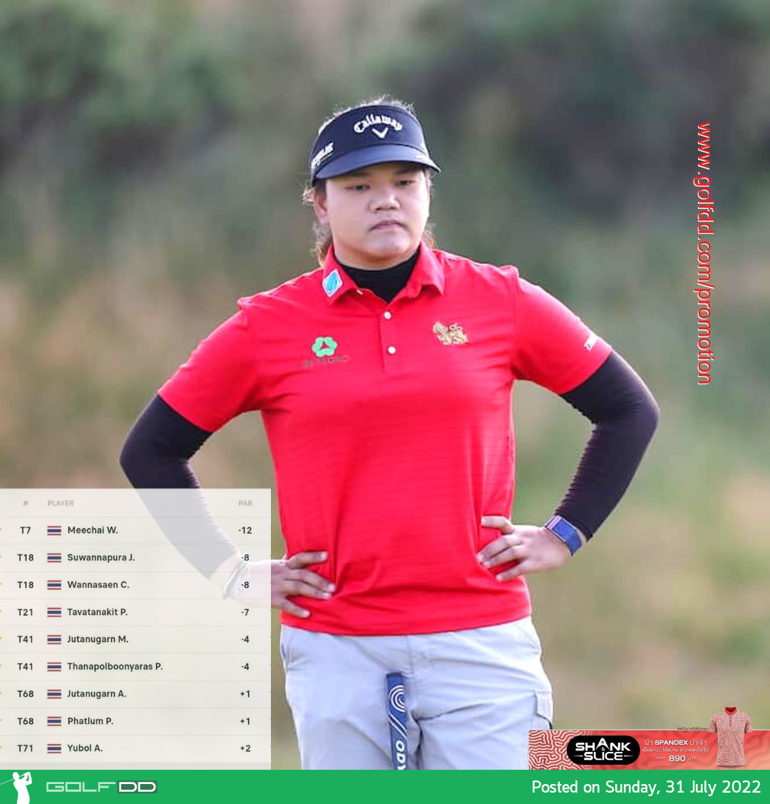 จบรอบสาม วิชาณี มีชัย ยังทำผลงานดีที่สุดในบรรดาสาวไทย ในกอล์ฟ Trust Golf Women’s Scottish Open