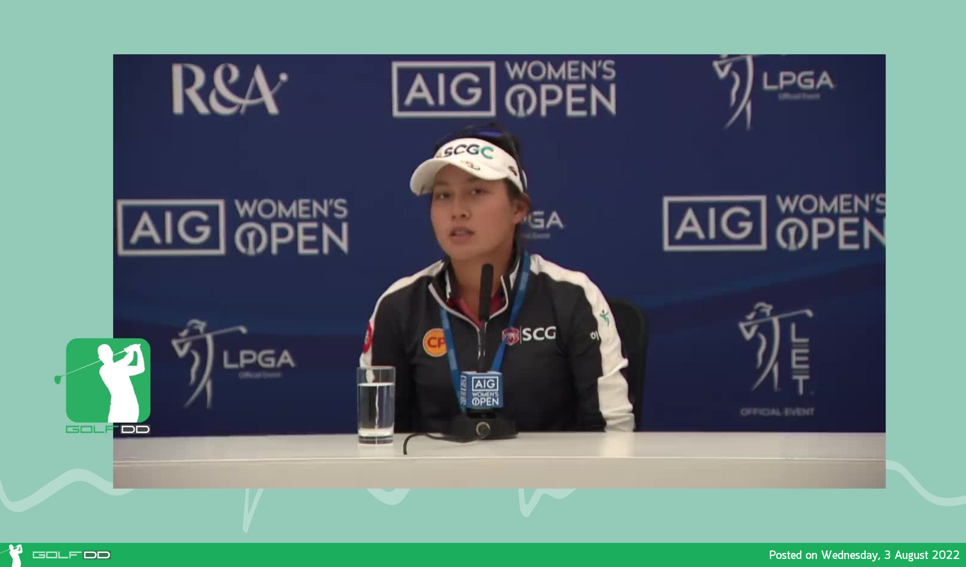 สาวไทยที่เข้าร่วมแข่งขัน AIG Women’s Open ให้สัมภาษณ์ก่อนที่กอล์ฟเมเจอร์สุดท้ายของปี