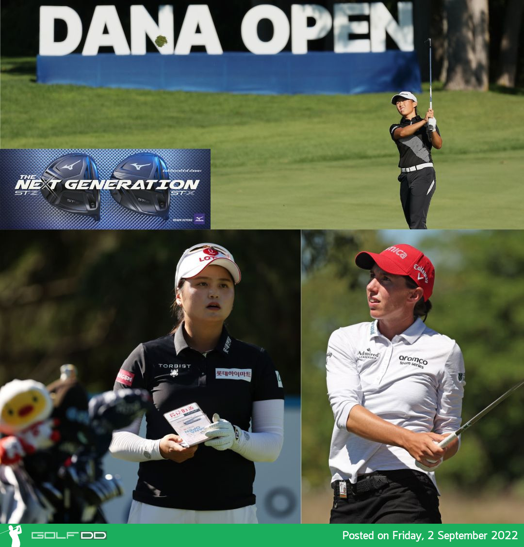 เฮจิน ชเว รูนิง หยิน และคาร์โลต้า ซิกานดา ขึ้นนํารอบแรกที่ Dana Open