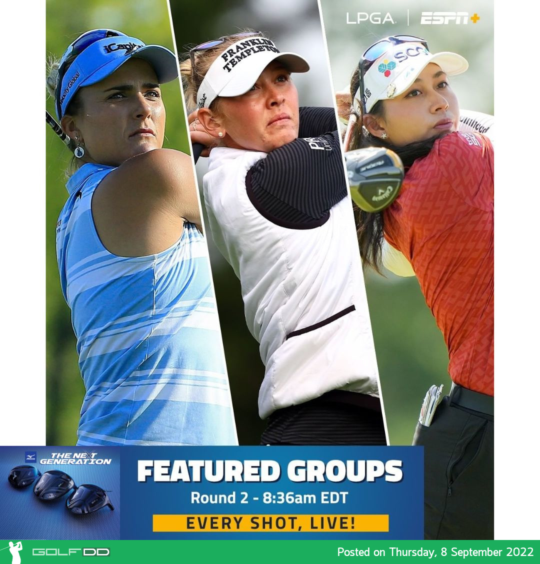 รอบแรกแอลพีจีเอทัวร์ Kroger Queen City Championship อาฒยา อยู่ใน Featured Groups รอบสองคืนวันศุกร์