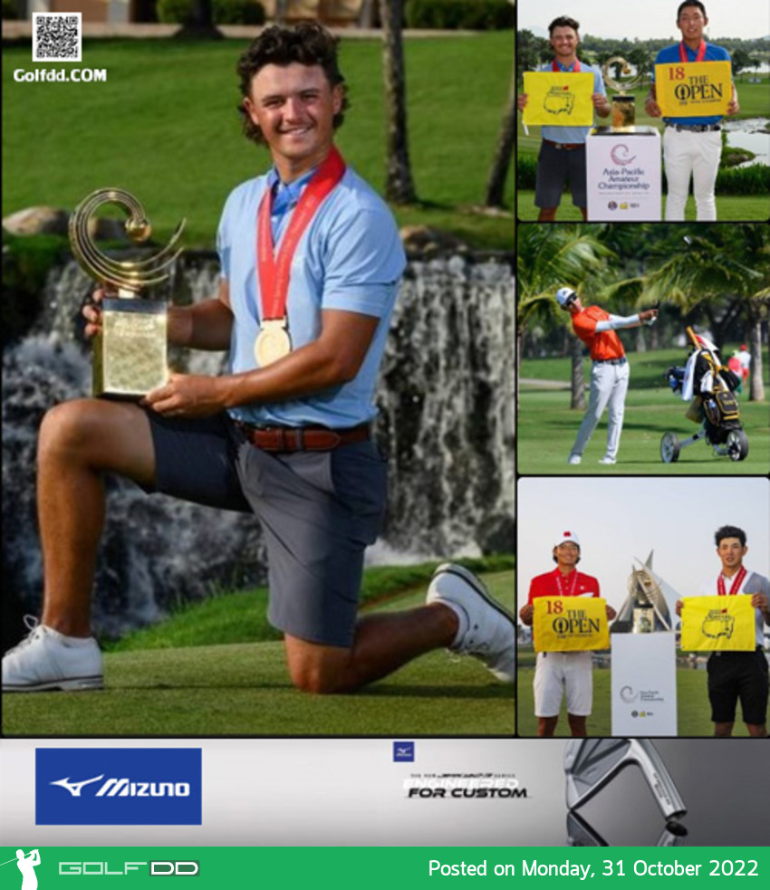 แฮร์ริสัน โครว์ นักกอล์ฟออสซี่คว้าแชมป์ Asia Pacific Amateur Championship