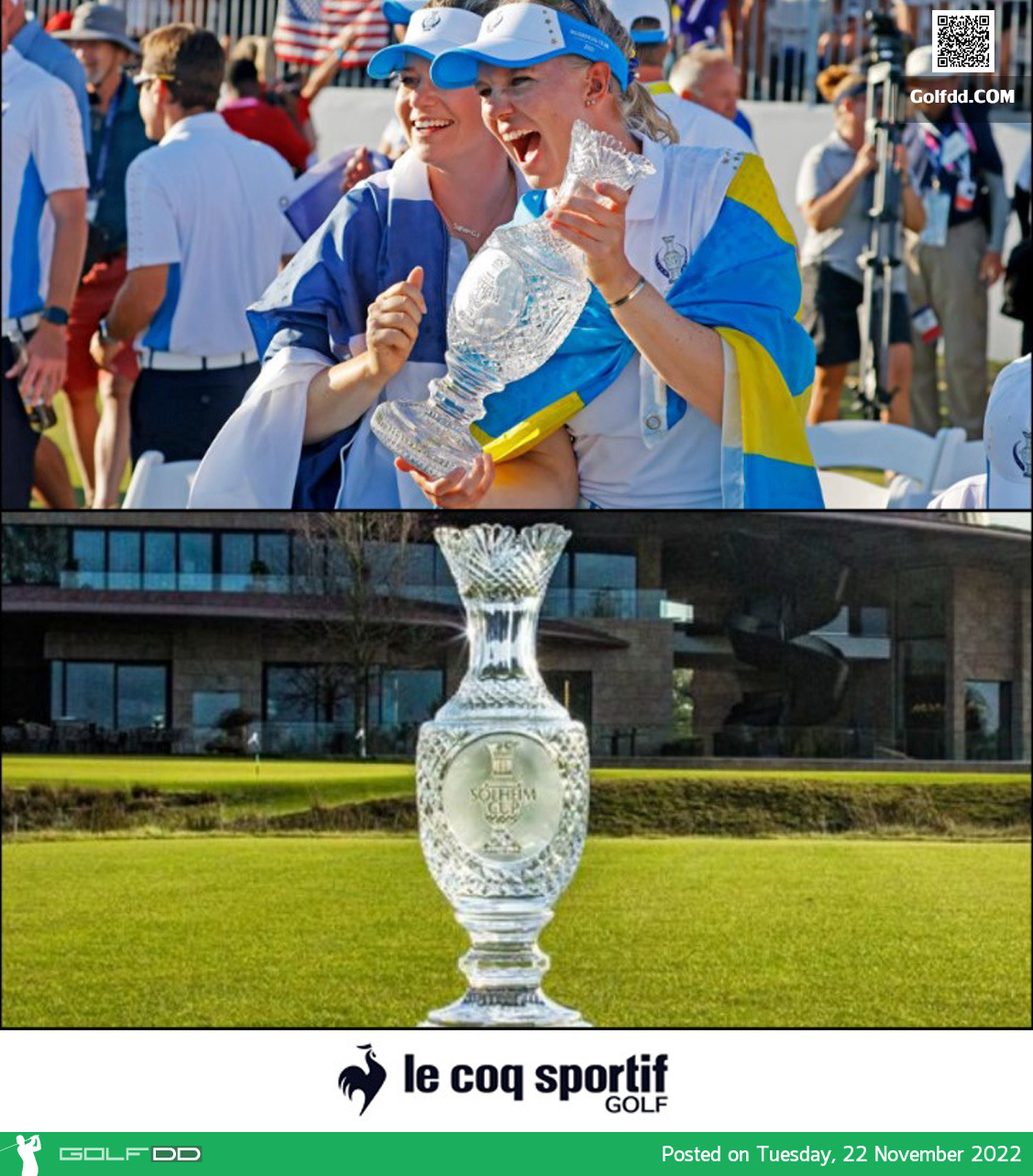 ศึกกอล์ฟโซลไฮม์คัพ2026จัดแข่งกันที่เนเธอร์แลนด์หนแรก