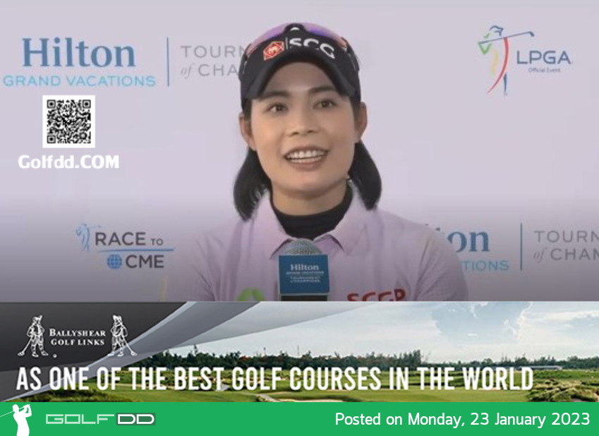 โมรียา จุฑานุกาล กล่าวหลังจบรอบสาม กอล์ฟ Hilton Grand Vacations Tournament of Champions