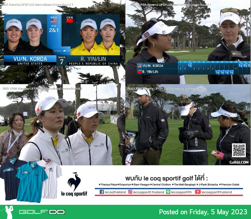 ผลการแข่งขันคู่ อเมริกา - จีน ในศึก Hanwha LIFEPLUS International Crown วันที่ 4-7 พฤษภาคมนี้