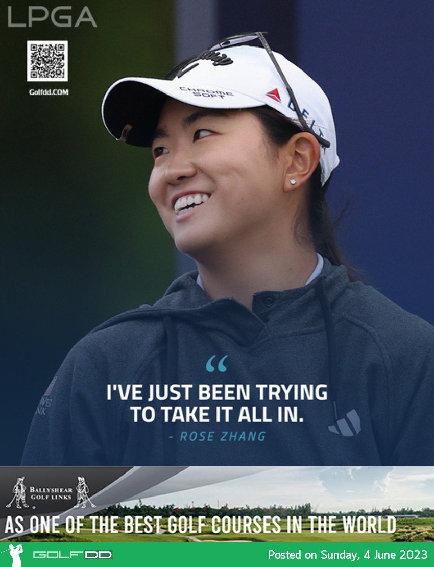 Rose Zhang อดีตนักกอล์ฟสมัครเล่นมือ 1 โลก ขึ้นนําสองช็อตใน 11 อันเดอร์ที่ Mizuho Americas Open 