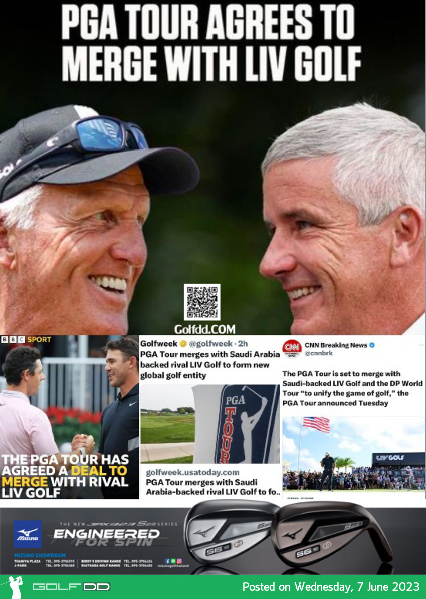 PGA Tour และ DP World Tour ยอมร่วมมือกับ LIV Golf
