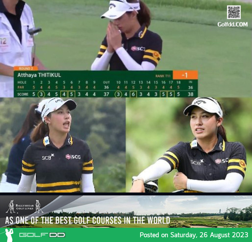 อาฒยา ฐิติกุล ตามผู้นำ 5 สโตรก รั้งอันดับ11ร่วม รอบสอง Hanwha Women's Open