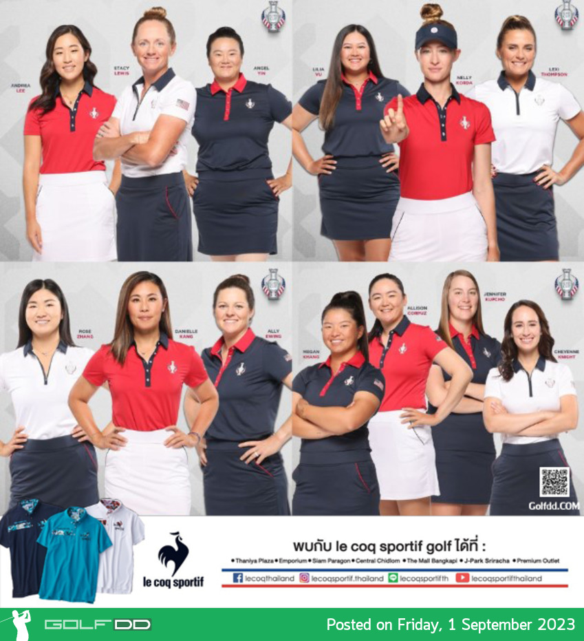 12 นักกอล์ฟสาวสหรัฐอเมริกาทีมโซลไฮม์ คัพ หลังจบนรายการ CPKC Women's Open เมื่อวันจันทร์ที่ 28 สิงหาคม 