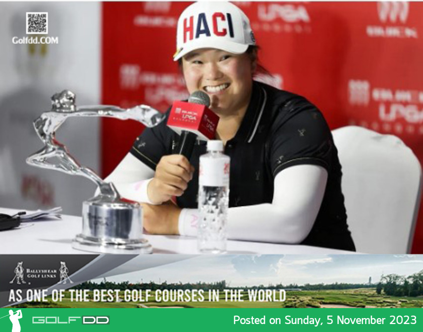 แองเจิล หยิน ผู้นำใน การแข่งขัน Aon Risk Reward Challenge เปิดใจและมุมมองในการเป็นนักกอล์ฟของเธอ