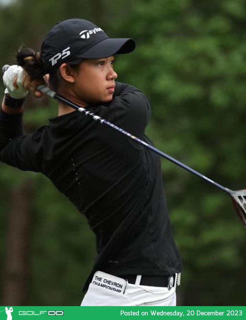 “แพงกี้” แอลล่า แกลิทสกีย์ นักกอล์ฟสมัครเล่นทีมชาติไทย ลงซ้อมที่สนาม Pondok Indah Golf Course
