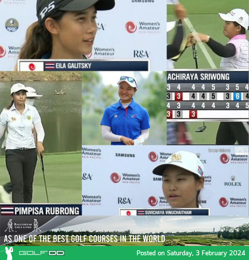 8 สาวไทยผ่านตัดตัวยกแผง รายการ Women's Amateur Asia-Pacific
