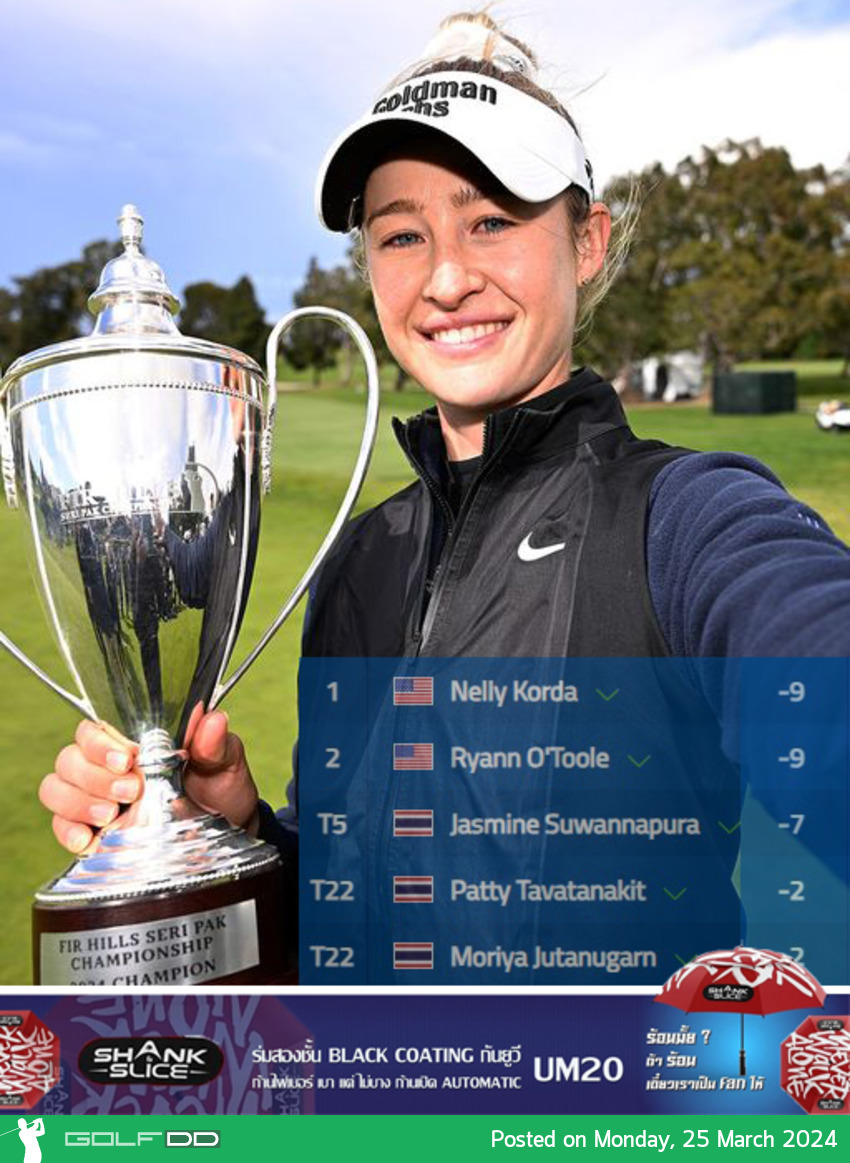 เนลลี่ คอร์ด้า เพลย์ออฟ ชนะ คว้าแชมป์กอล์ฟ Fir Hills Seri Pak Championship คว้าแชมป์กอล์ฟ Fir Hills Seri Pak Championship