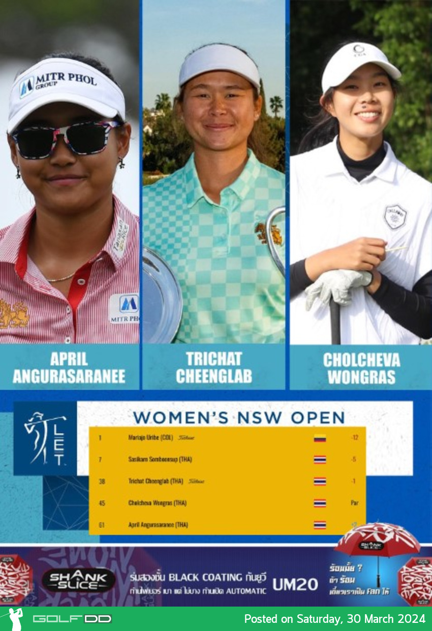 โปรมายด์,โปรเอพริล,อาโป และ โปรออม ผ่านตัดตัว LET tour รายการ WomensNSWOpen 
