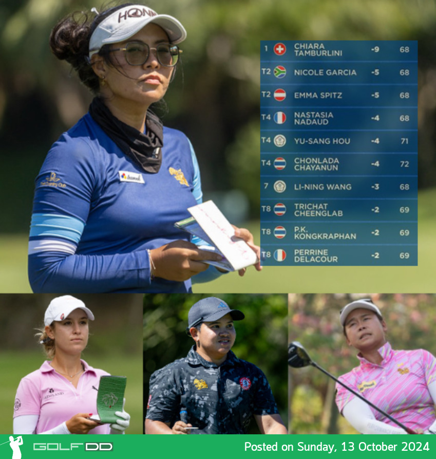 โปรก้อย ชลดา รั้งอันดับ 4 ร่วม ตาม 5 สโตรก รอบสามศึก Wistron Ladies Open