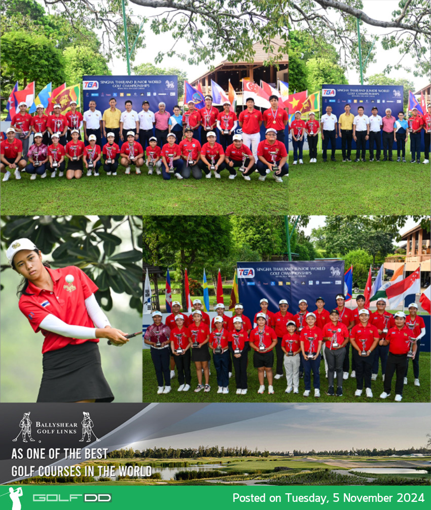 เยาวชนกอล์ฟไทยสุดปัง! กวาด 8 แชมป์ในศึก “สิงห์ ไทยแลนด์ จูเนียร์ เวิลด์ 2024”