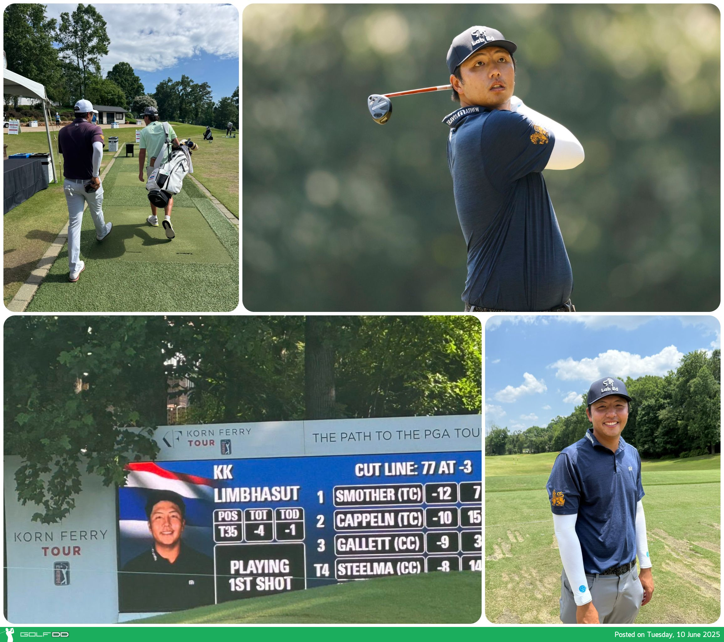 "เข้มข้น ลิมพะสุต" จบอันดับ 67 ศึก Korn Ferry Tour รายการ BMW Charity Pro-Am ที่สหรัฐฯ