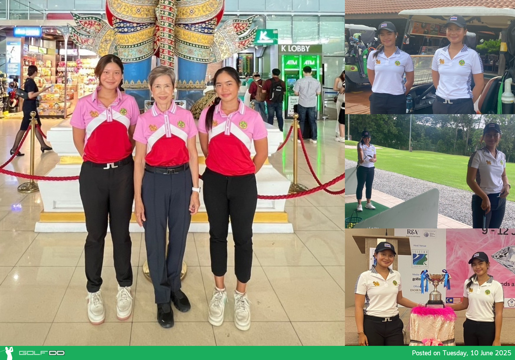 สมาคมกีฬากอล์ฟสตรี ส่ง “ธัญจิรา – งามพรรณ” ลุยศึก Singapore Ladies Amateur Open 2025