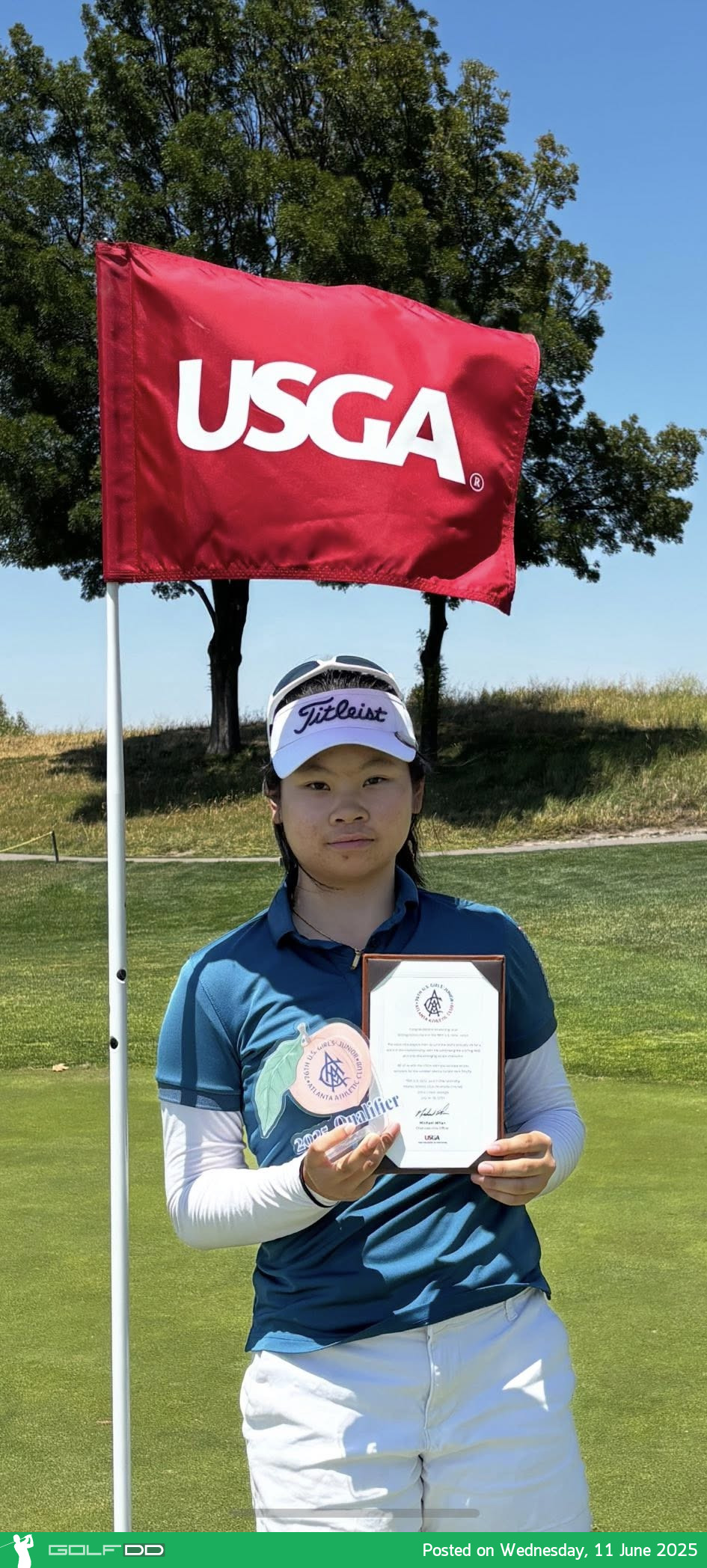 ยินดีกับ "น้องอนิต้า" ลำพองพวง ผ่านคัดเลือกศึกกอล์ฟเยาวชนโลก U.S. Girls’ Junior 2025 เตรียมลุยสหรัฐฯ ก.ค. นี้