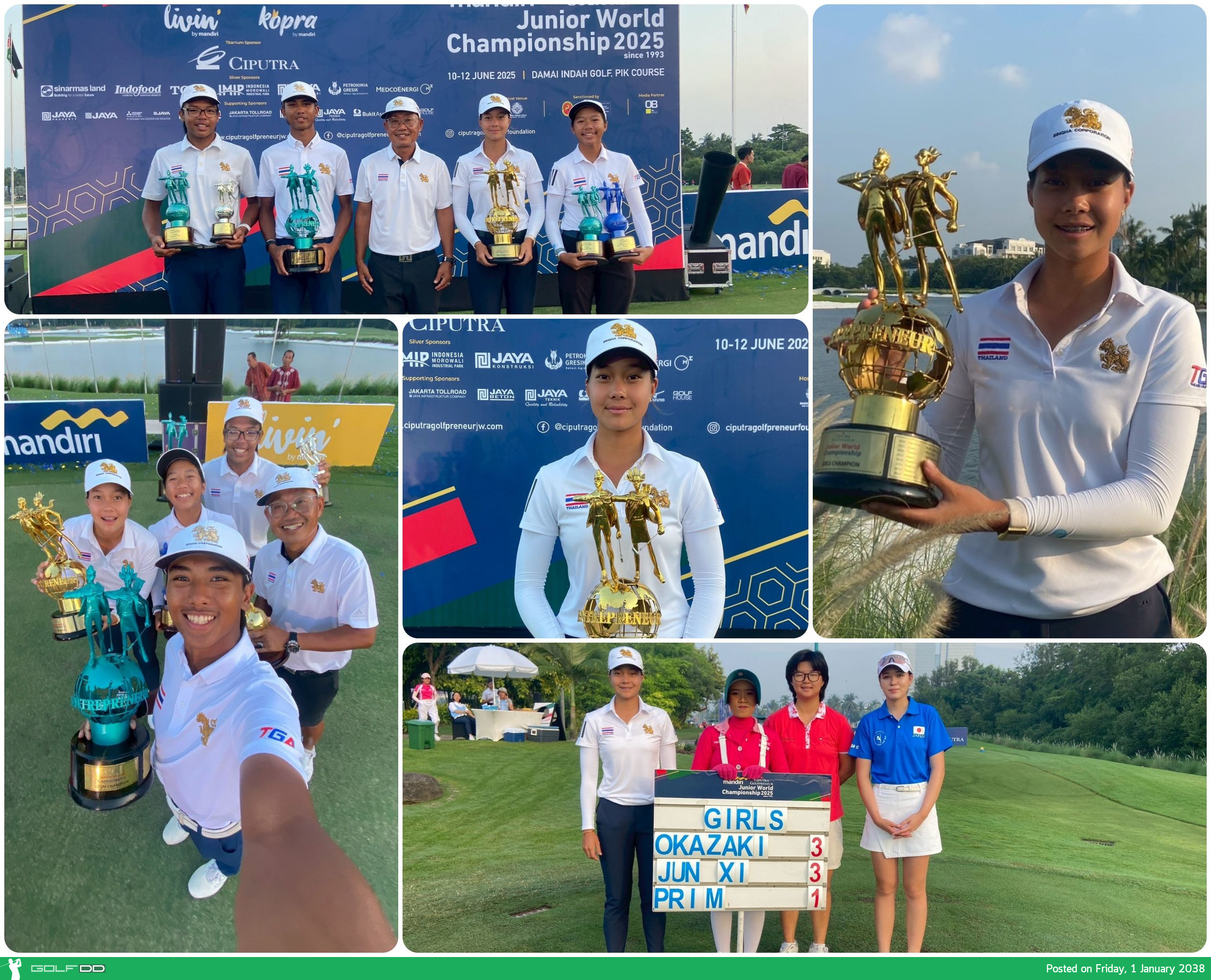 "ปริม" ฟอร์มแรง! ซิวแชมป์หญิง พร้อมพาทีมไทยคว้าแชมป์กอล์ฟเยาวชนที่อินโดนีเซีย 