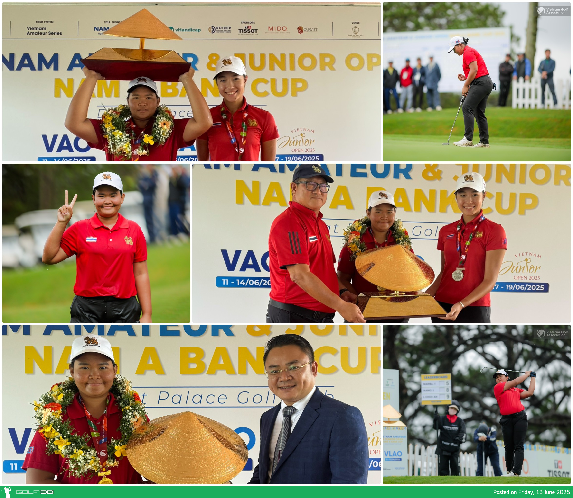 นักกอล์ฟทีมชาติไทยฟอร์มแรง! “มาริษา” ซิวแชมป์ เวียดนาม เลดีส์ อเมเจอร์ 2025 