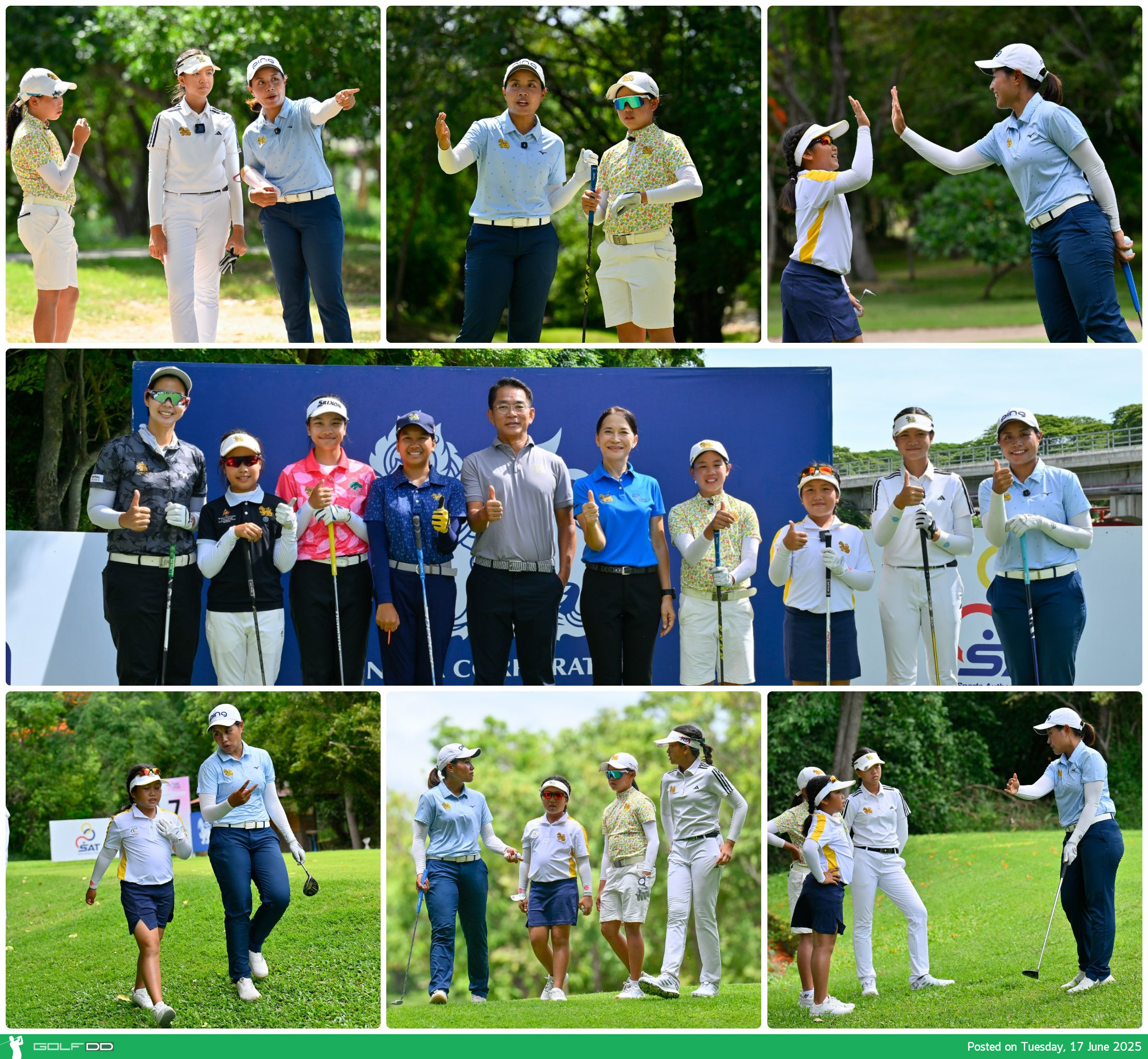 สองโปรสาวไทยนำทีม 6 เยาวชนออกรอบ “Play with Pro” ที่หัวหิน เสริมประสบการณ์สู่เส้นทางอาชีพ