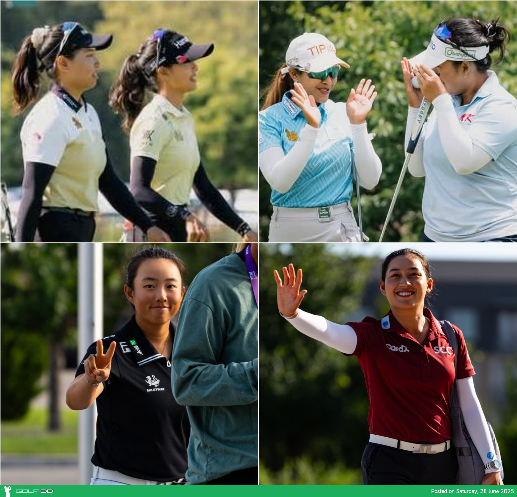 เชียร์กันต่อโปรสาวไทย 2 คู่เก็บ -9 รั้งอันดับ 7 ร่วมหลังจบรอบสอง Dow Championship