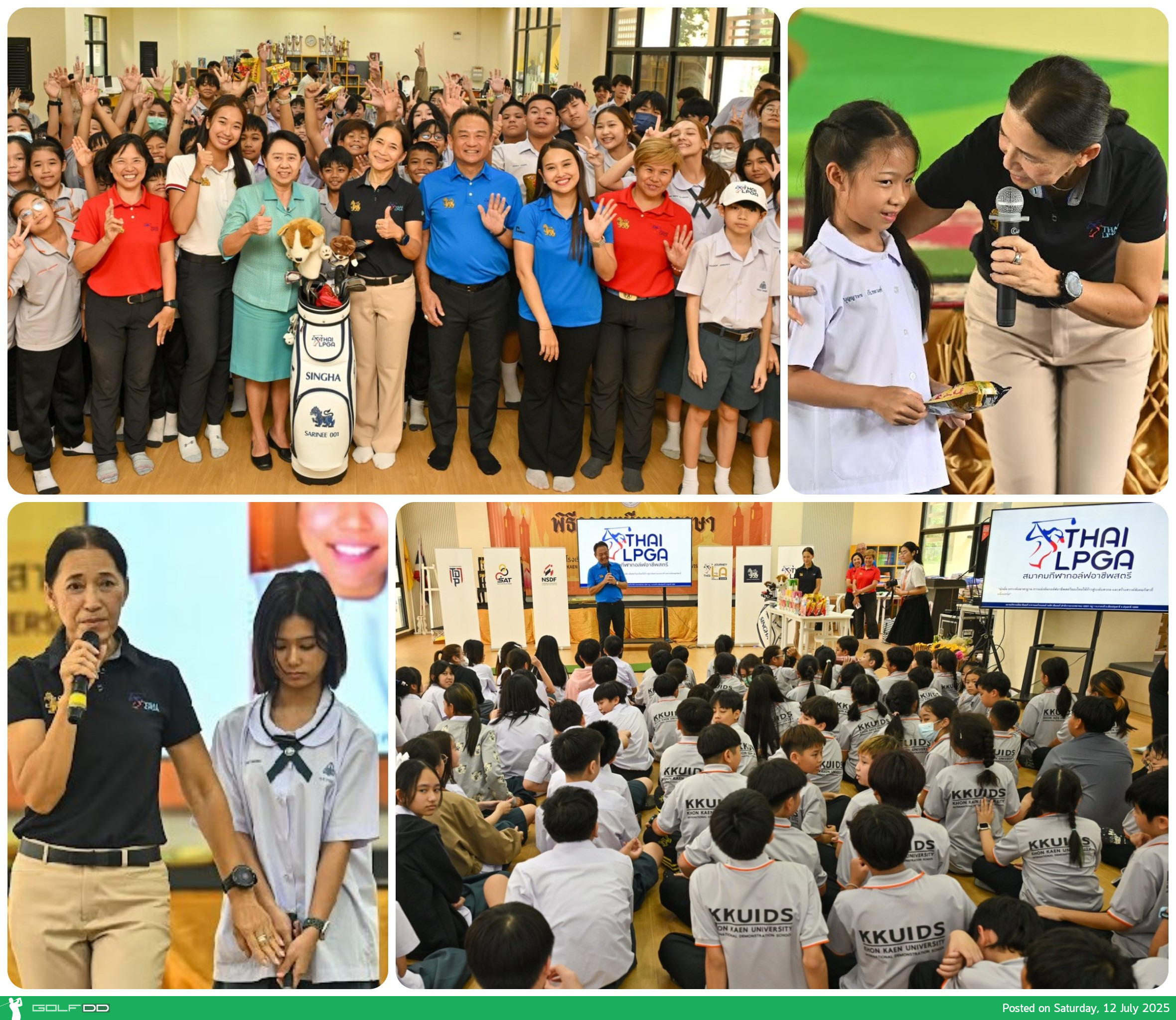 สมาคมกีฬากอล์ฟอาชีพสตรี เดินหน้าโครงการ CSR จุดพลังฝันเยาวชนไทย สู่เวทีโลก!