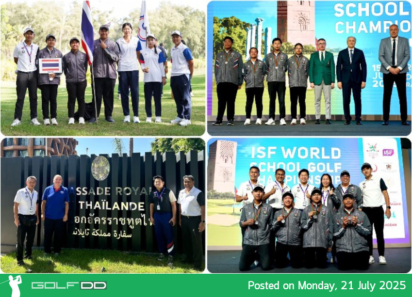 ทีมกอล์ฟนักเรียนไทยคว้าอันดับ 2 พร้อมคว้า 3 เหรียญจากเวทีกอล์ฟโรงเรียนโลก 2025 ที่โมร็อกโก