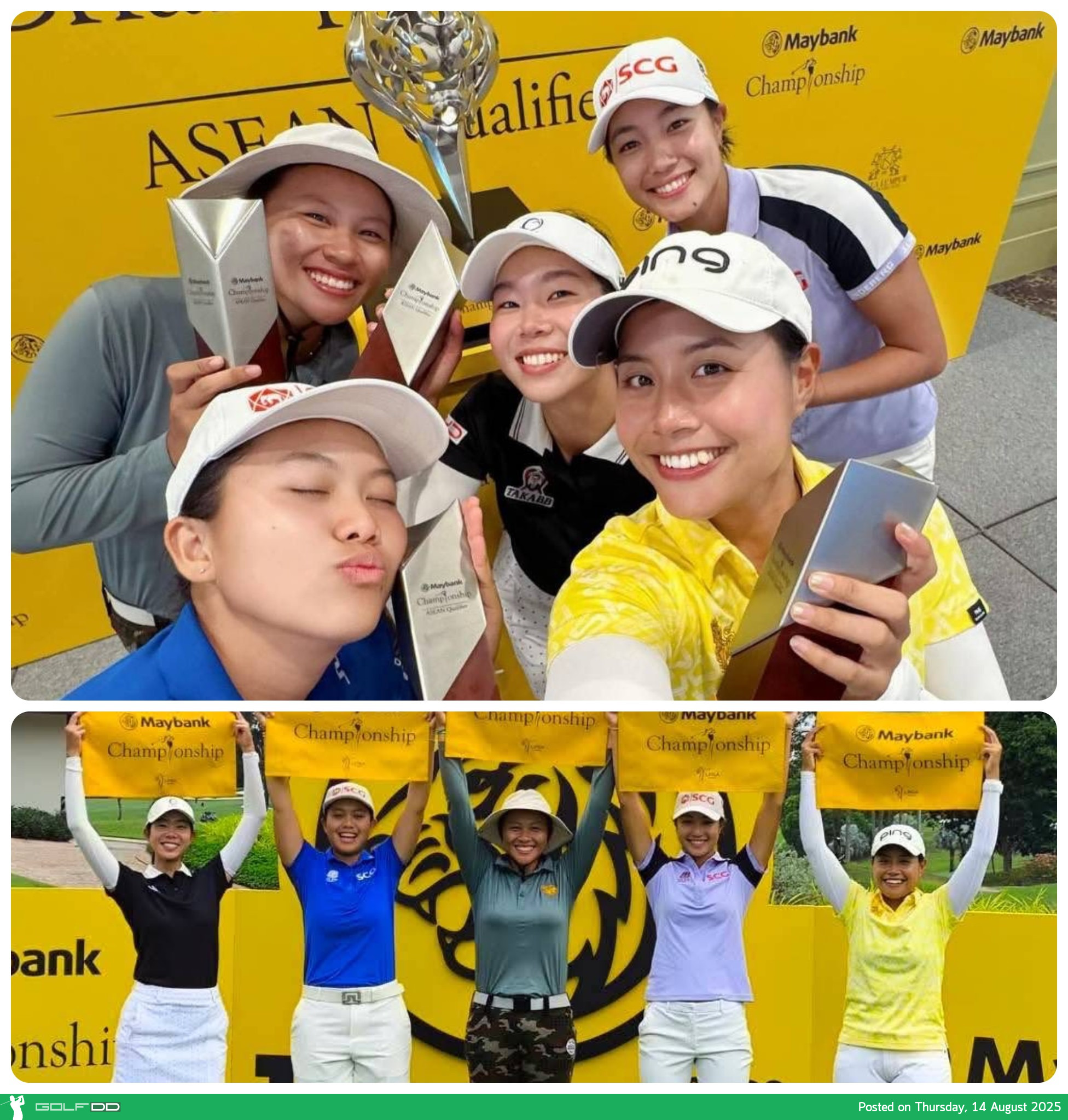 สาวไทยฟอร์มเฉียบ! กวาด 5 สิทธิ์เข้าร่วม Maybank Championship 2025 จากศึก Asean Qualifiers 