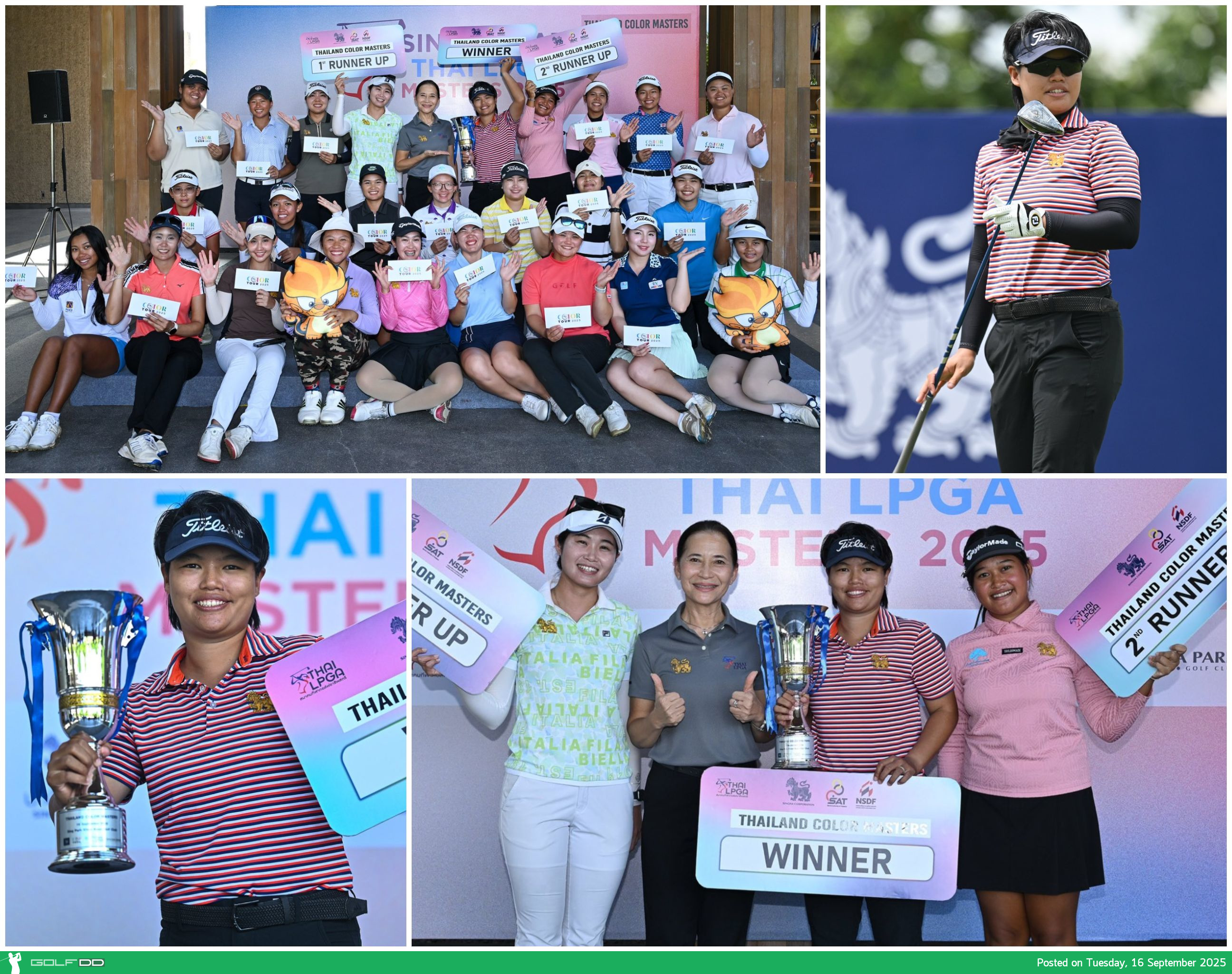 โปรกรีน–วันชนา ซิวแชมป์ “ไทยแลนด์ คัลเลอร์ มาสเตอร์ส” ขอนแก่น 