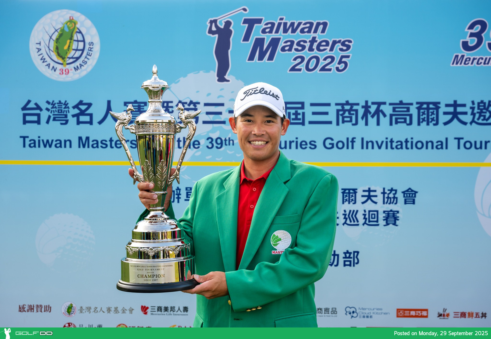 ยินดีกับ รฐนน วรรณศรีจันทร์ คว้าแชมป์เอเชียนทัวร์ รายการ Mercuries Taiwan Masters 2025 