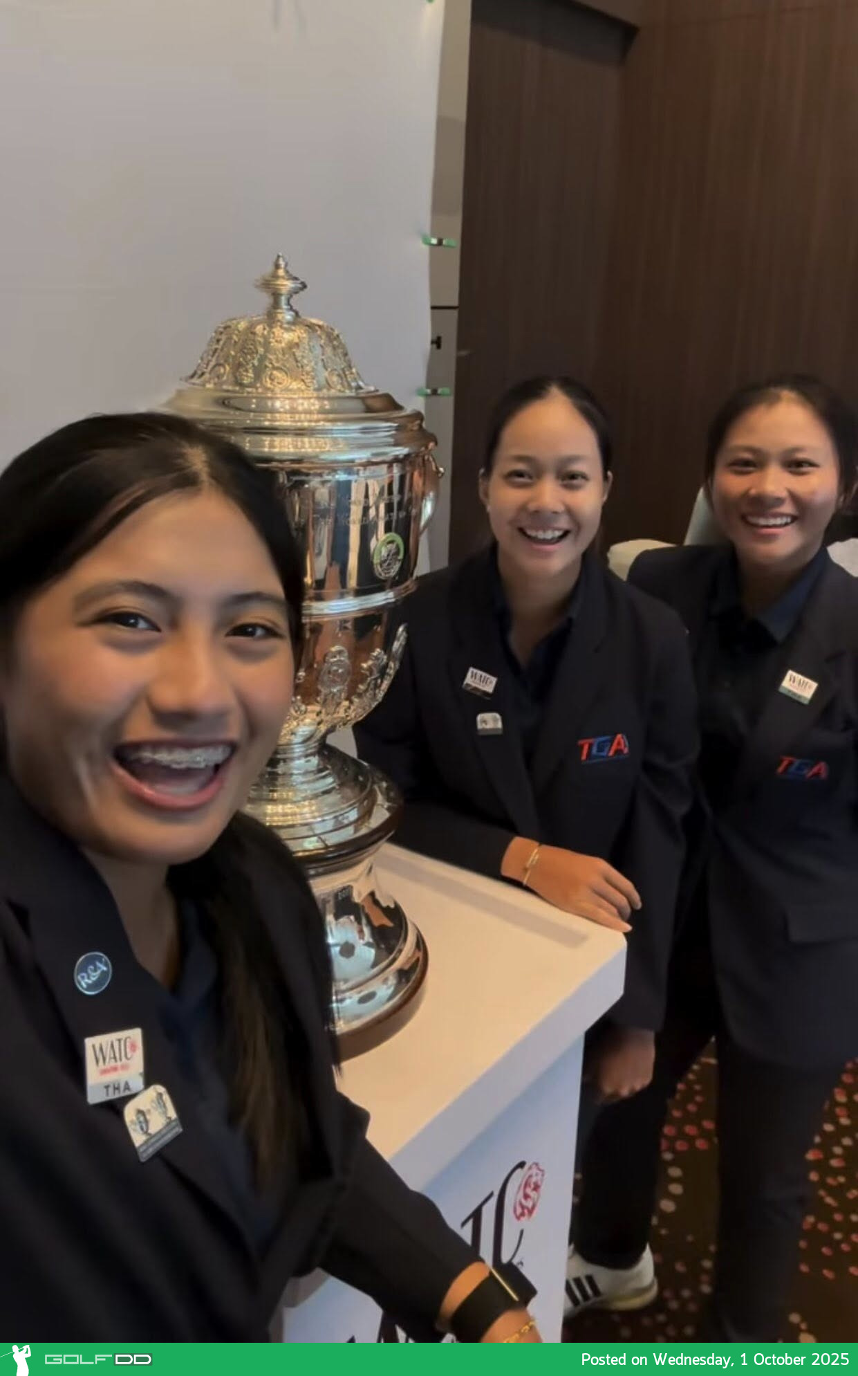 ทีมกอล์ฟสมัครเล่นหญิงไทย เปิดสวยรอบแรก World Amateur 2025 ที่สิงคโปร์ 