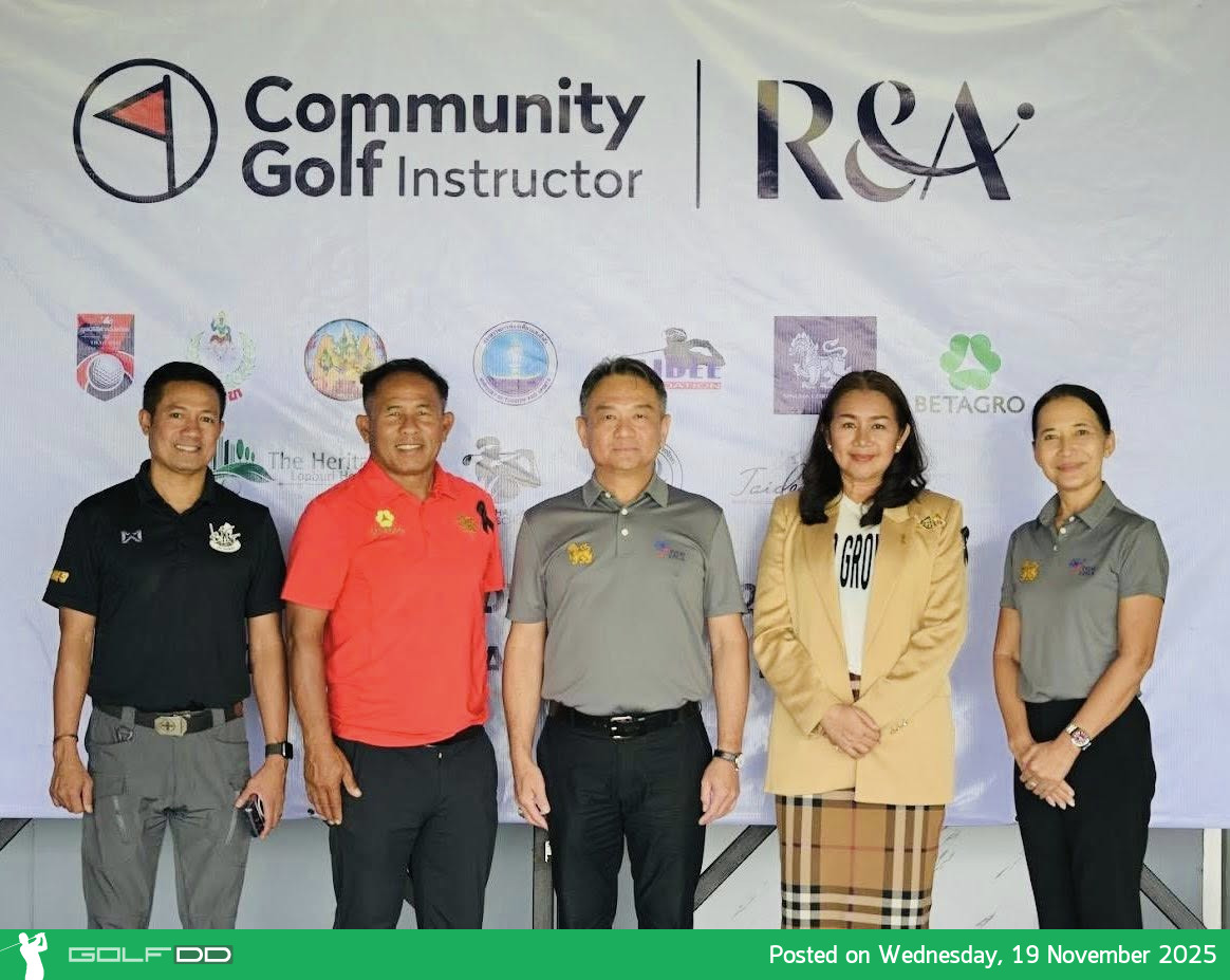 นายกสมาคมกอล์ฟอาชีพสตรีเยี่ยมโครงการสอนกอล์ฟระดับชุมชน จับมือ R&A – มูลนิธิธงชัย ใจดี เดินหน้าปูทางเด็กไทยสู่กีฬากอล์ฟ 